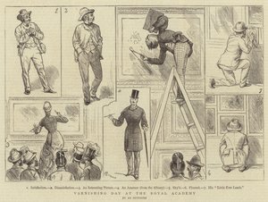 Ferniseringsdag på Det Kongelige Akademi af Alfred Chantrey Corbould